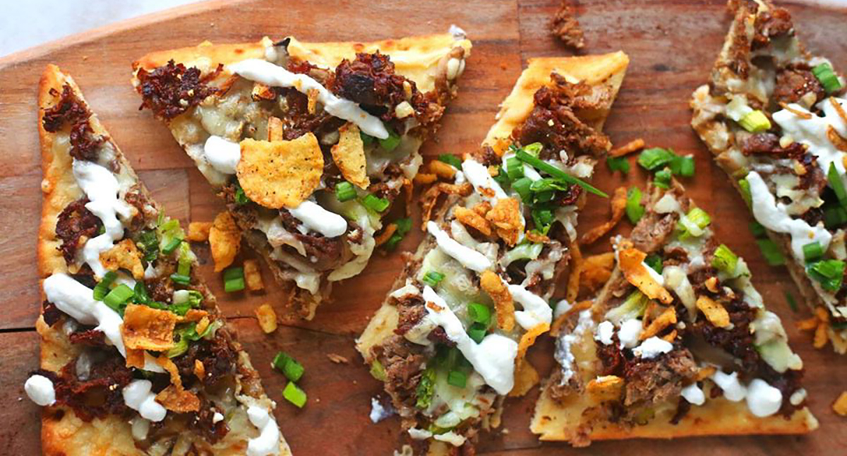 View Steak & Mushroom Flatbread Pizza Gallery - Image 1 Steak & Mushroom Flatbread Pizza