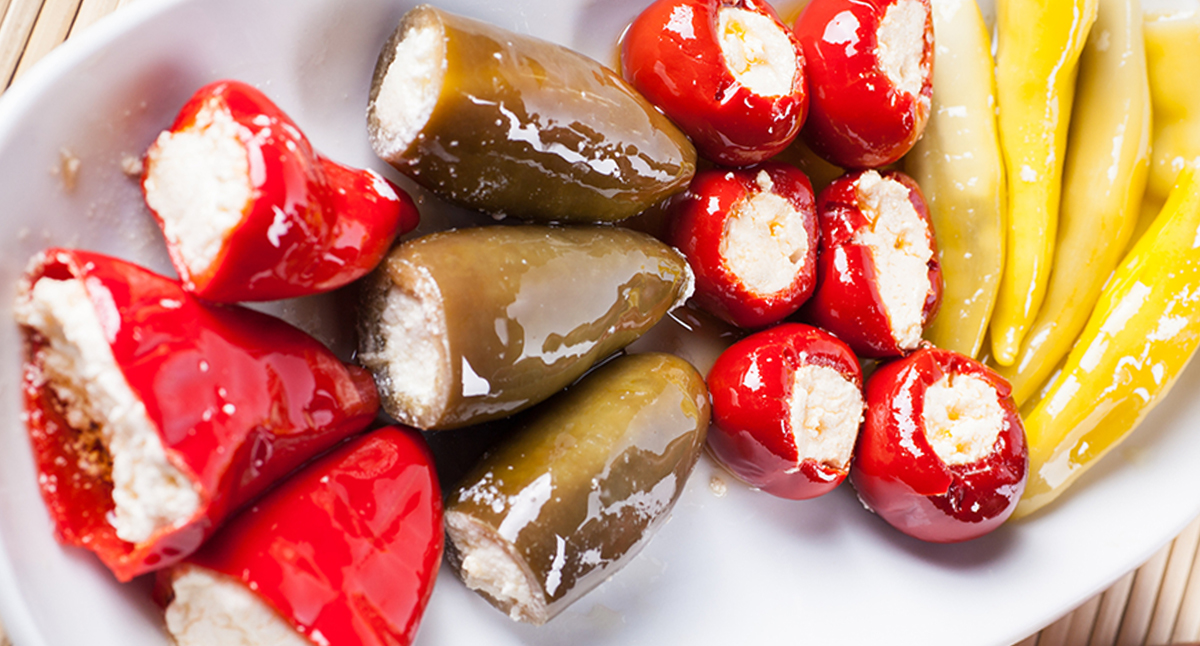 View Horseradish Cream Cheese Stuffed Pepperoncini Gallery - Image 1 Horseradish Cream Cheese Stuffed Pepperoncini