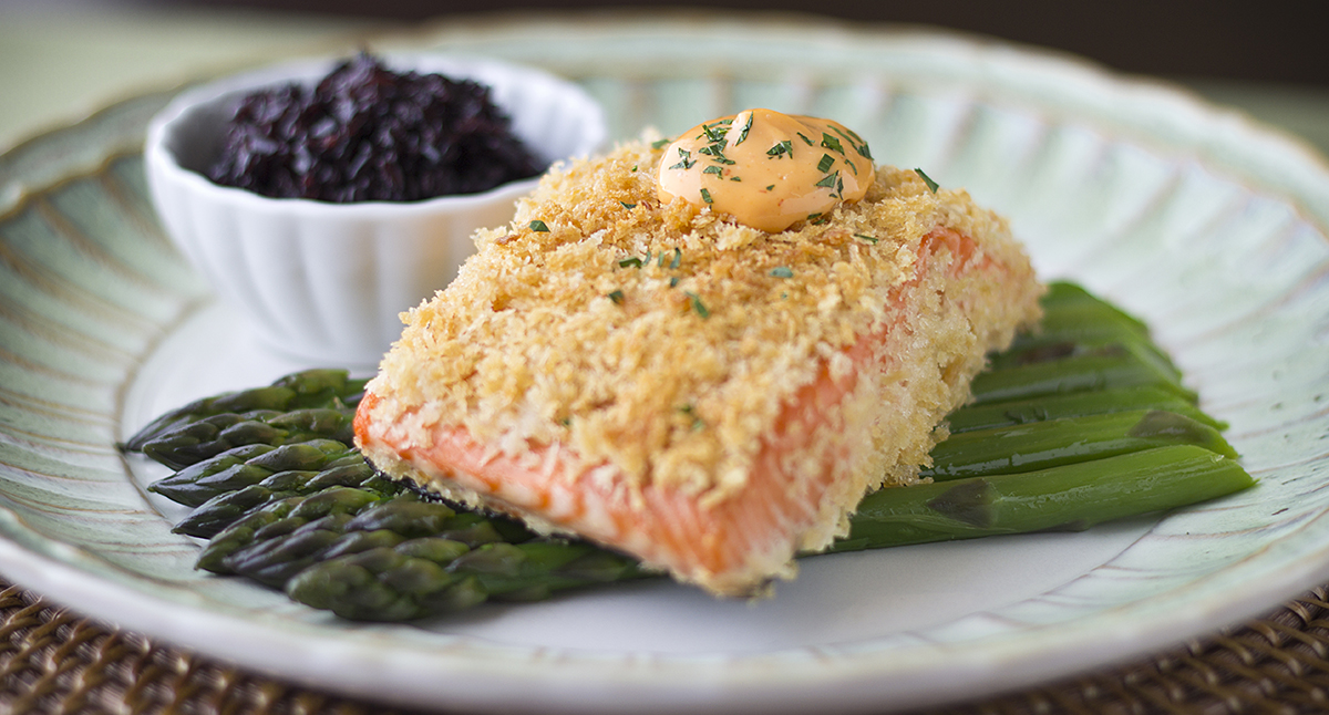 View Panko Crusted Salmon Gallery - Image 1 Panko Crusted Salmon