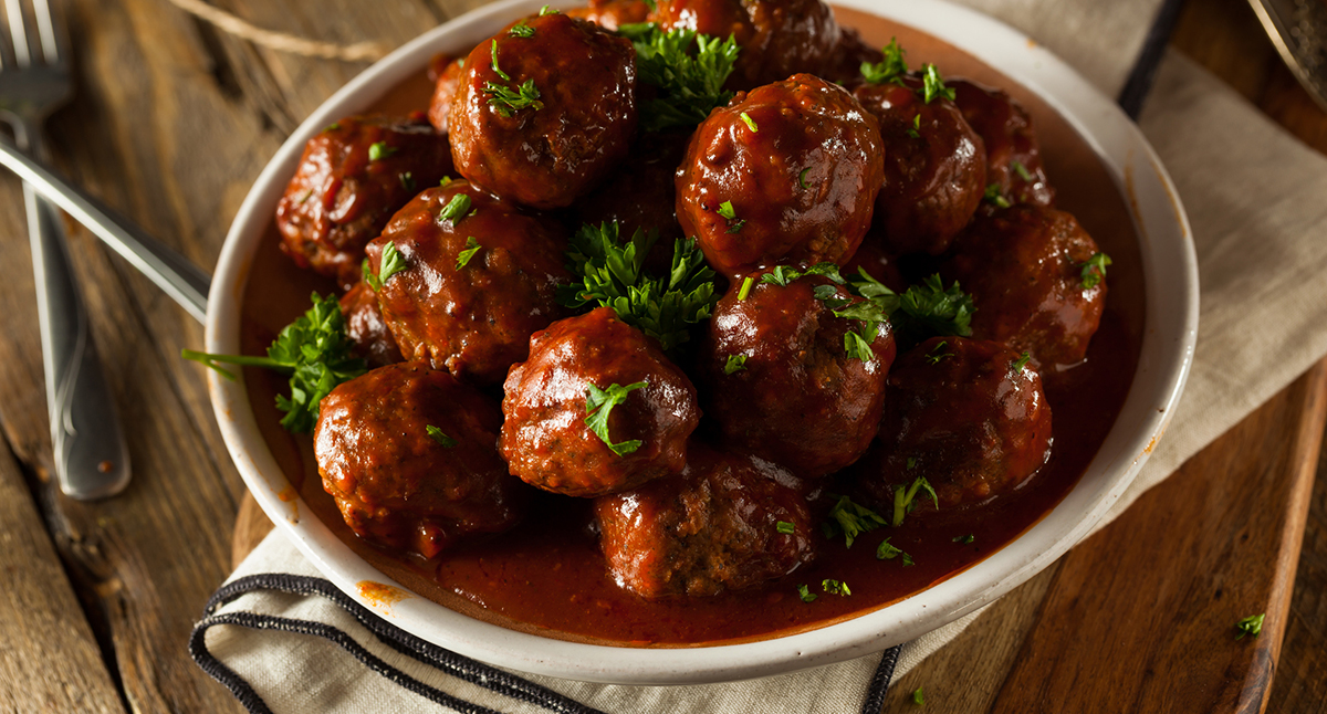 View Crockpot Meatballs Gallery - Image 1 Crockpot Meatballs