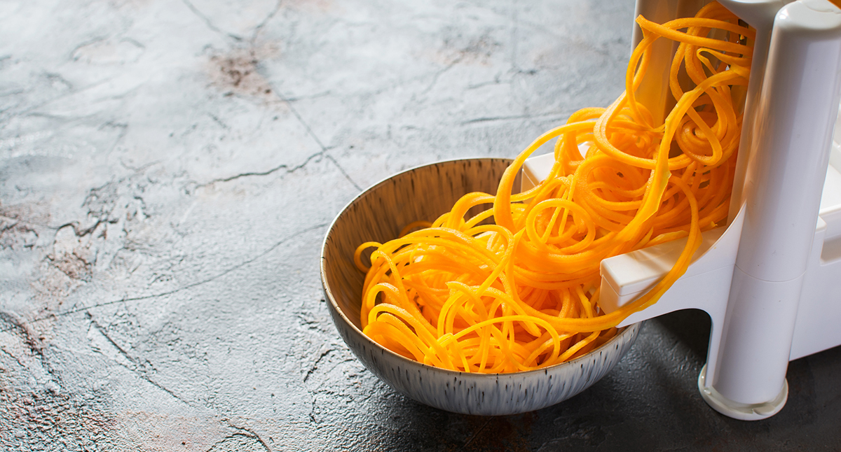 View Cheesy Squash Spirals Gallery - Image 1 Cheesy Squash Spirals