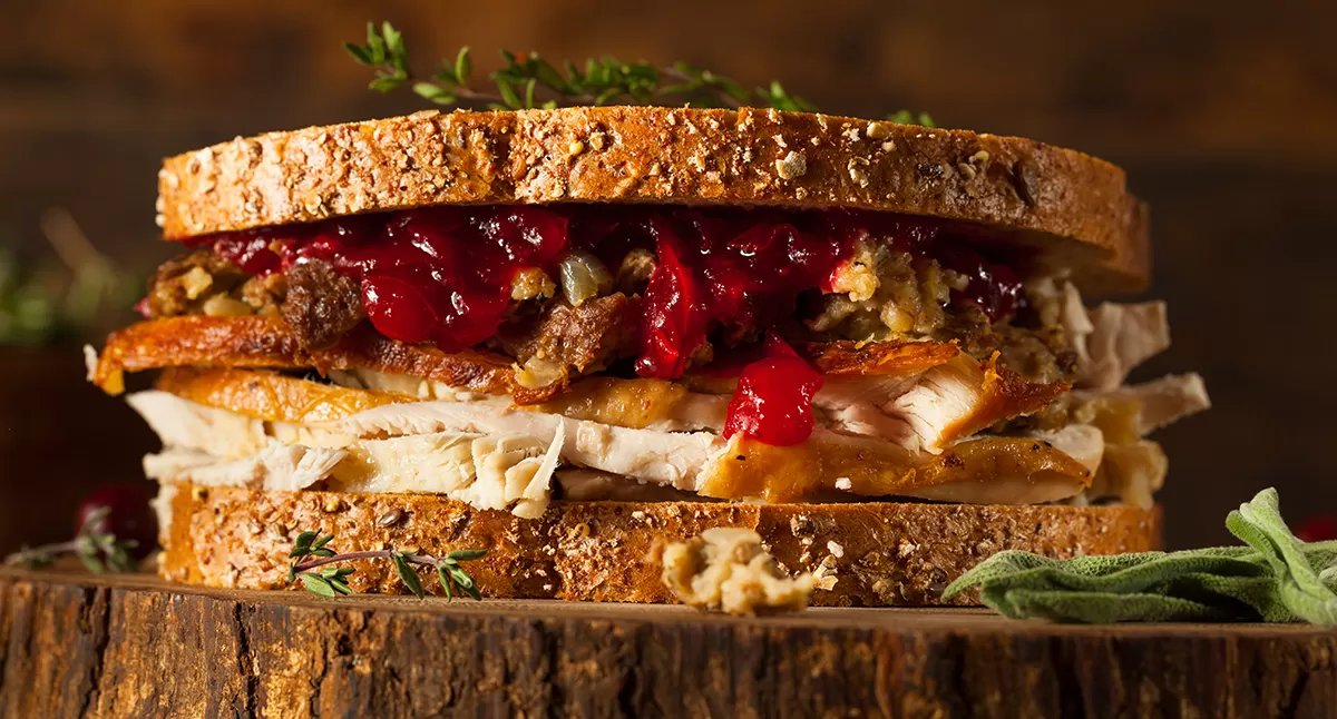 Thanksgiving Leftovers Sandwich