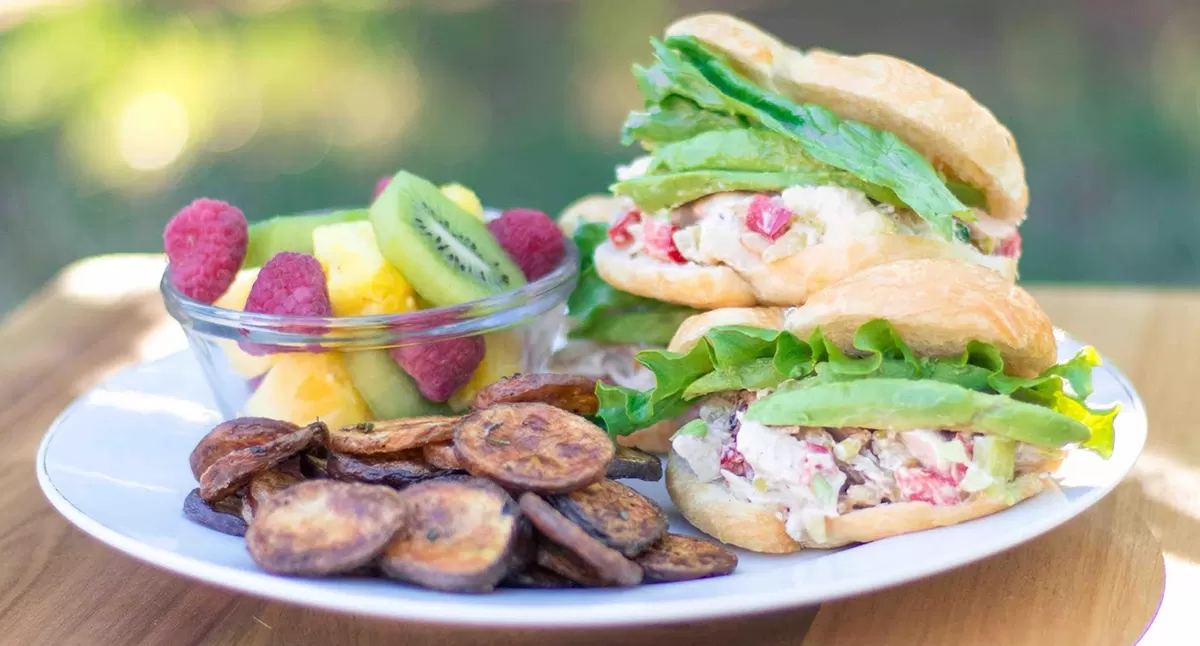 Mini Applewood Chicken Salad Sandwiches