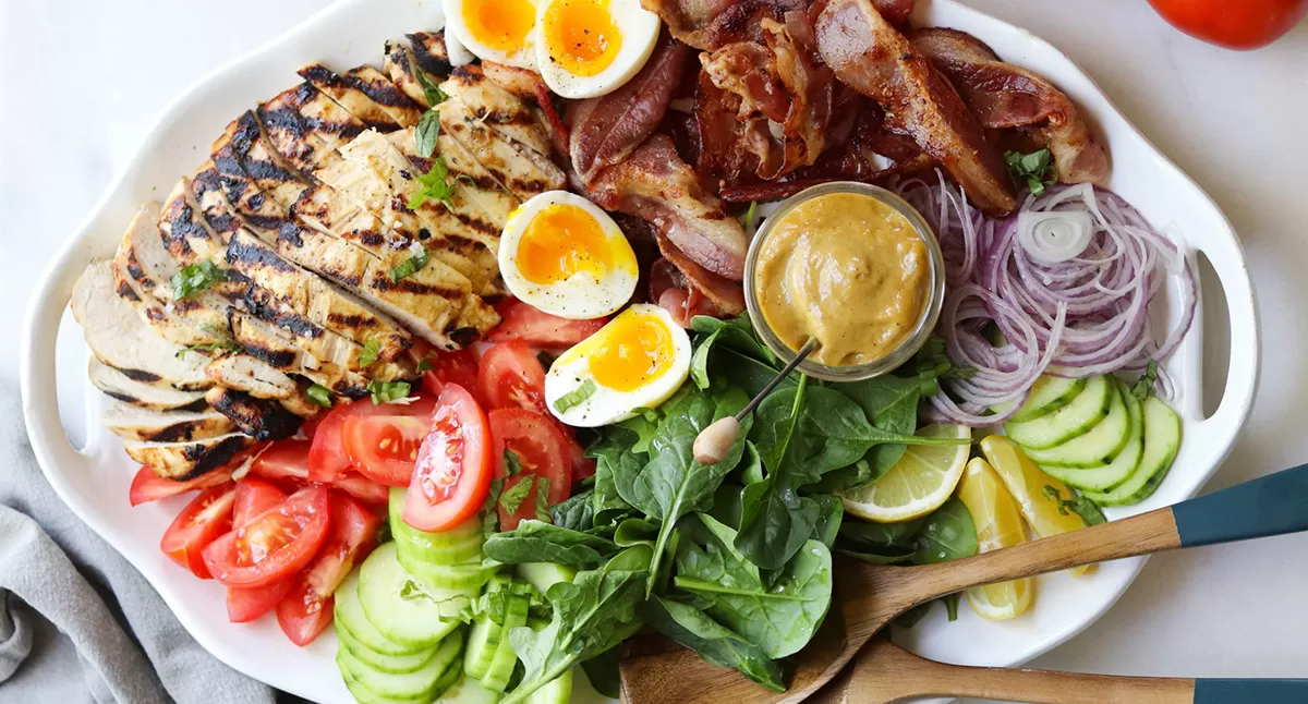 Honey-LESS Mustard Grilled Chicken Platter (Whole30)