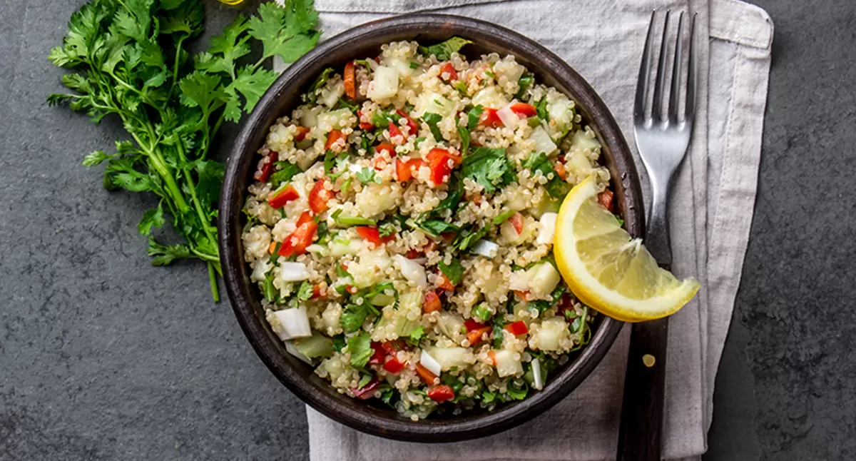 Quinoa Salad with Lemon Dijon Vinaigrette