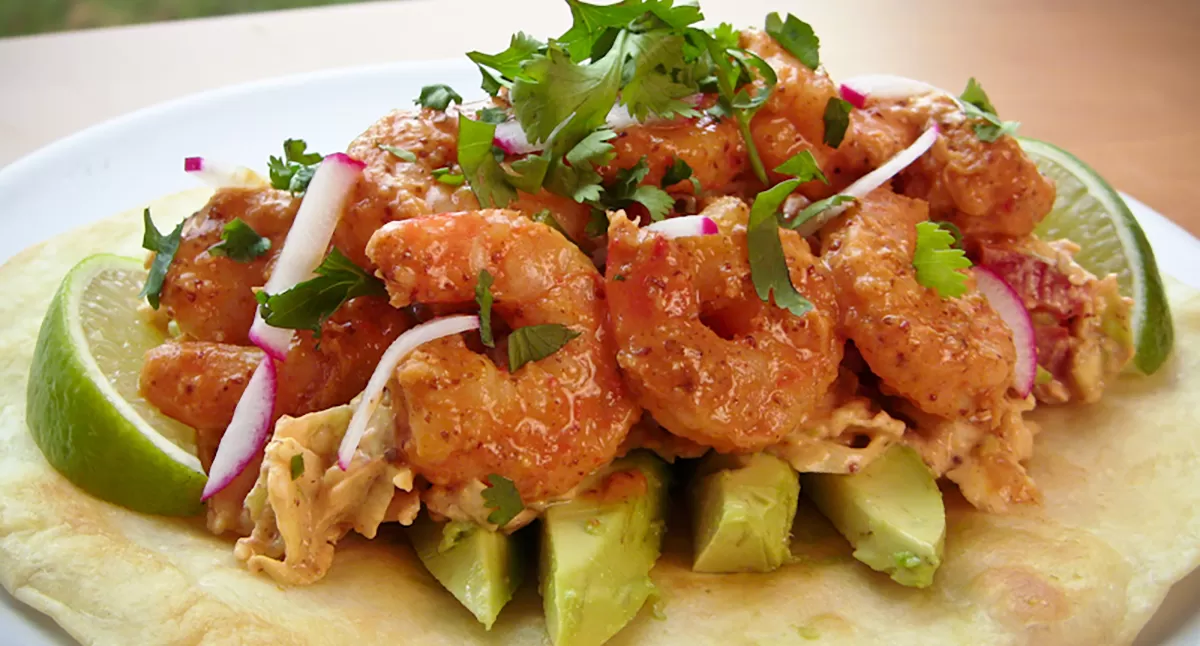 Chipotle Shrimp Tostadas