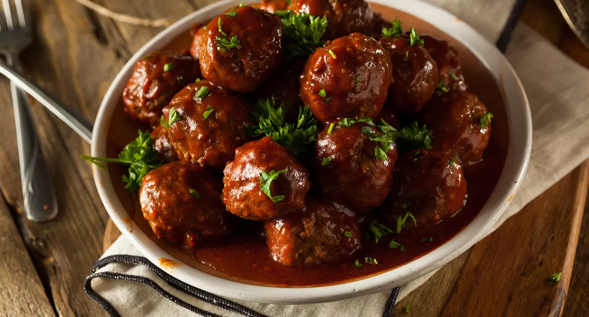 View Crockpot Meatballs Gallery - Image 1 Crockpot Meatballs