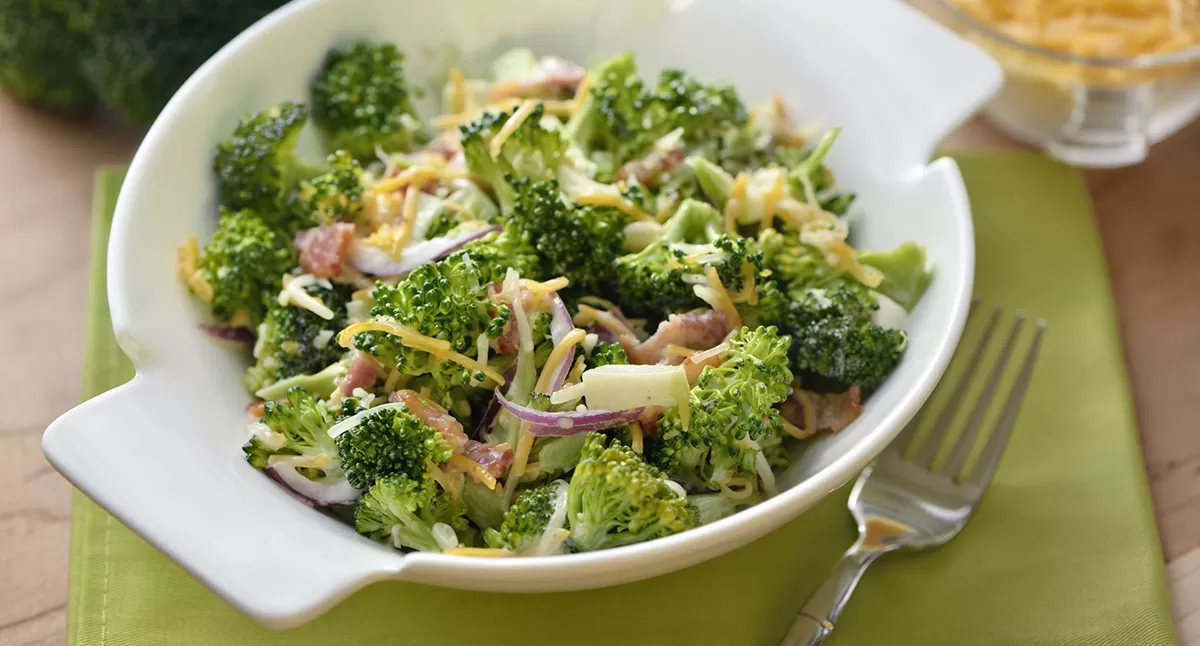 Broccoli and Cauliflower Salad