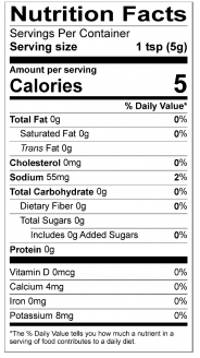 Nutrition Facts