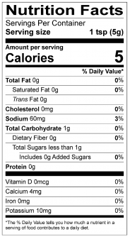 Nutrition Facts
