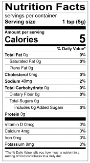 Nutrition Facts