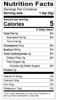 Nutrition Facts