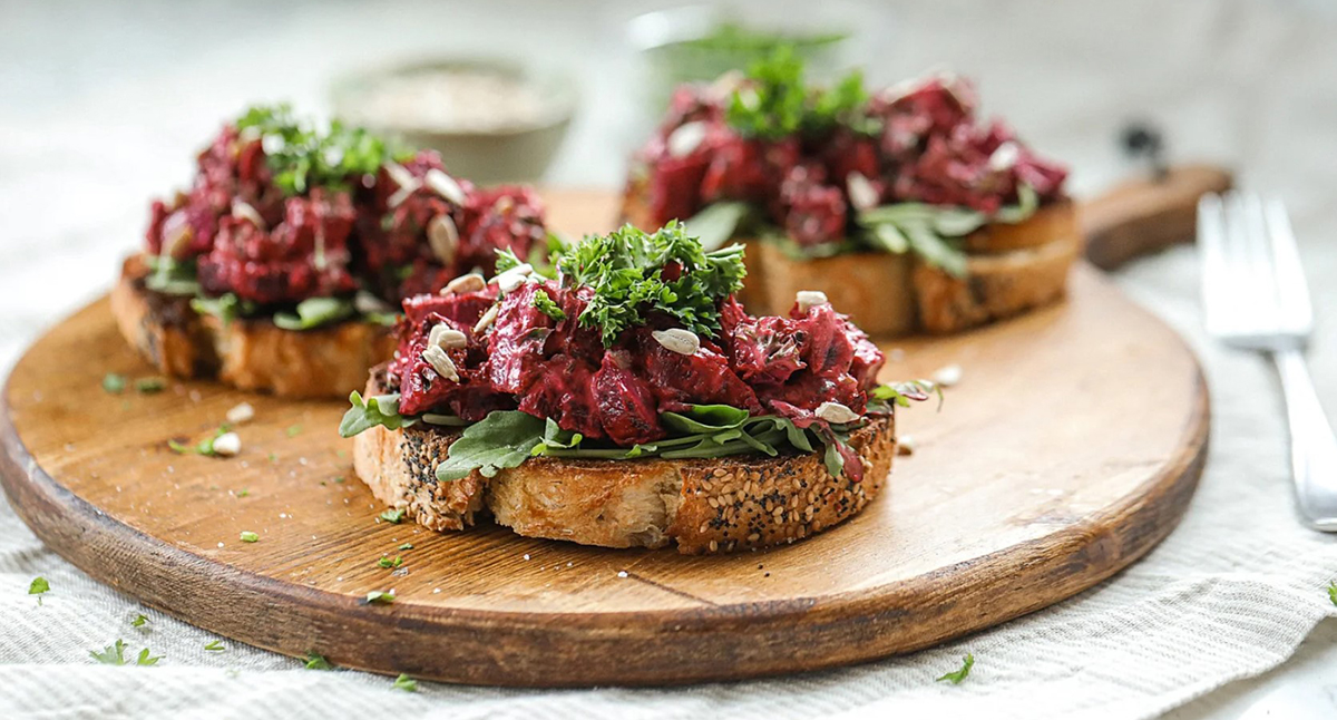 View Roasted Beet Toast Gallery - Image 1 Roasted Beet Toast