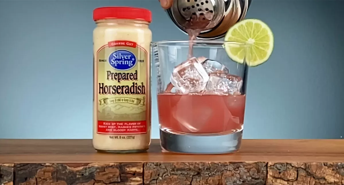 Horseradish Pomegranate Margaritas