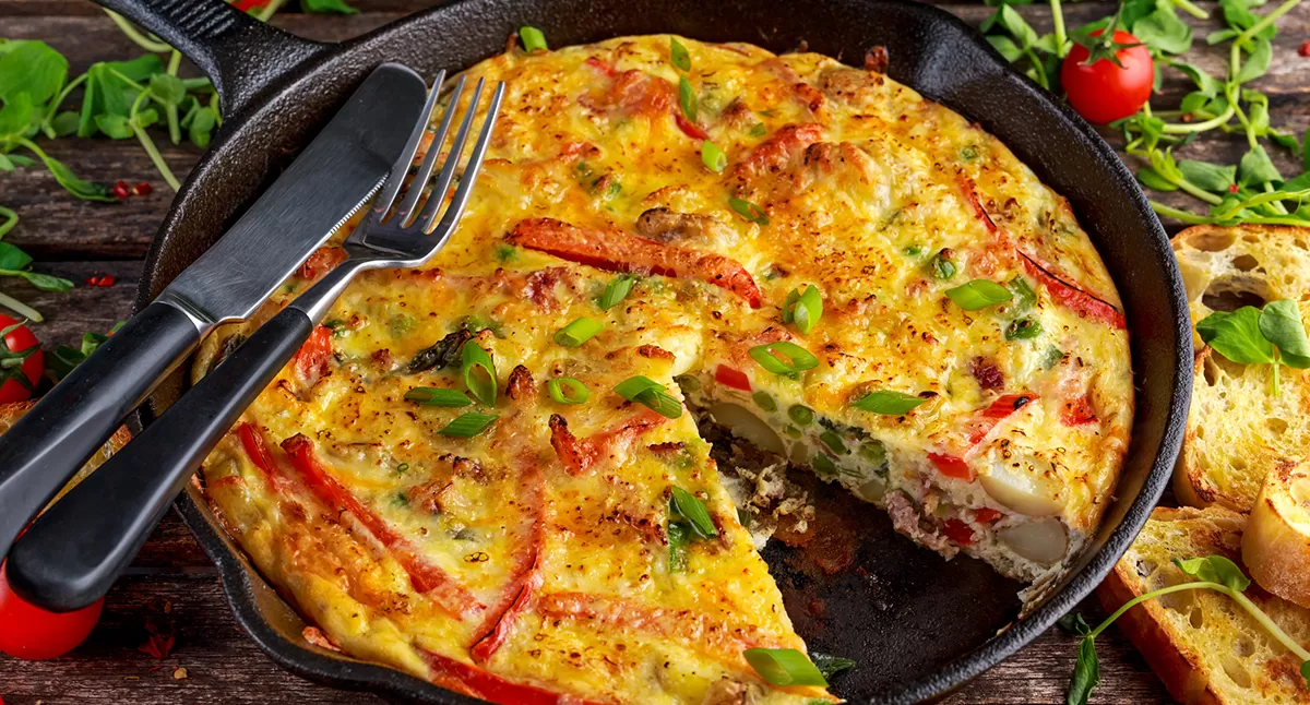 Sriracha Veggie Fritatta