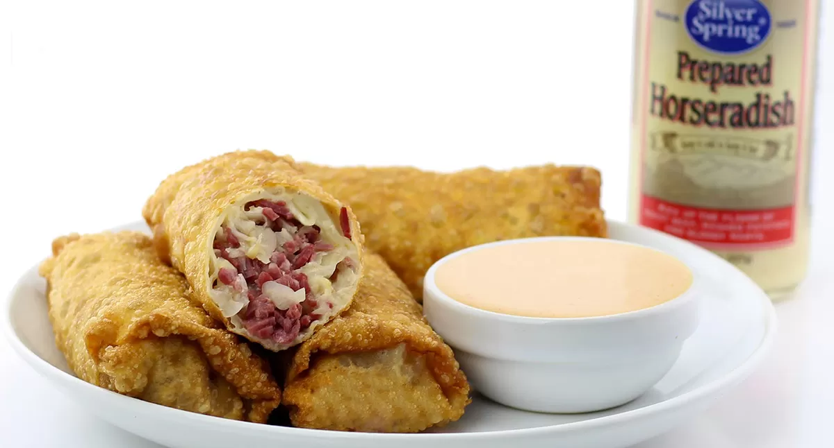 Reuben Rolls with Homemade Russian Dressing