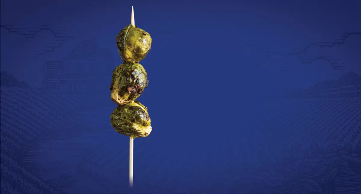 View Roasted Brussels Sprouts with Mustard Balsamic Marinade Gallery - Image 1 Roasted Brussels Sprouts with Mustard Balsamic Marinade