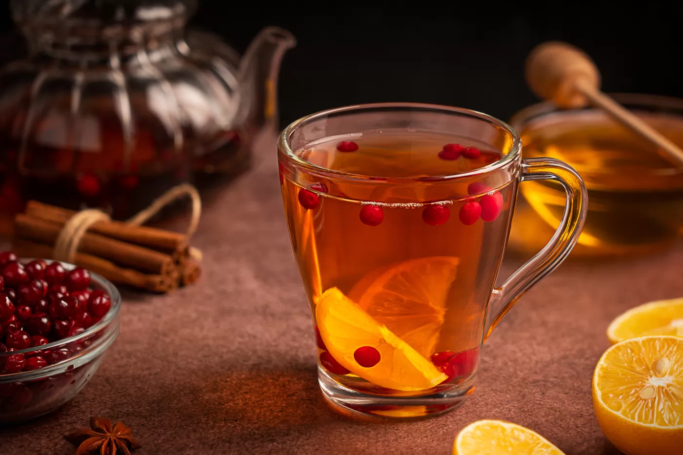 Cranberry Medicine Ball Tea