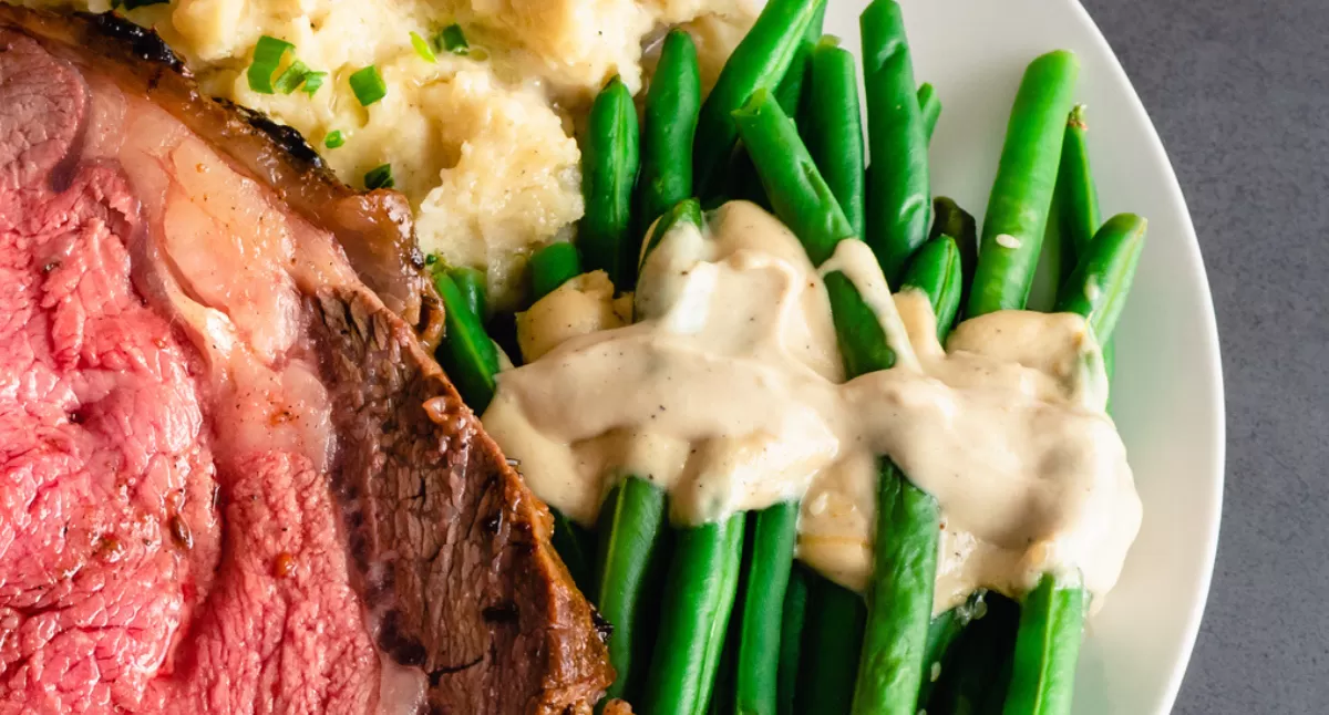 View Historical Green Beans with Creamy Horseradish Sauce Gallery - Image 1 Historical Green Beans with Creamy Horseradish Sauce