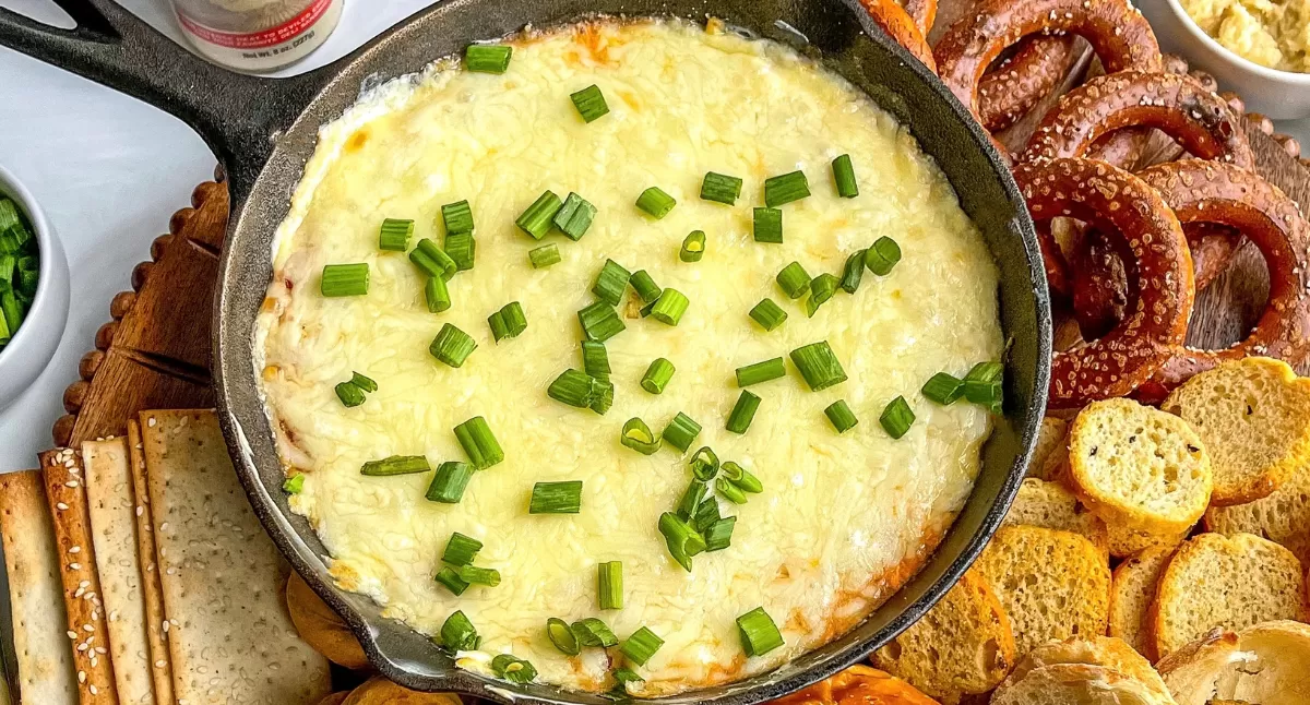 Warm Cast Iron Skillet Shrimp Cocktail Dip