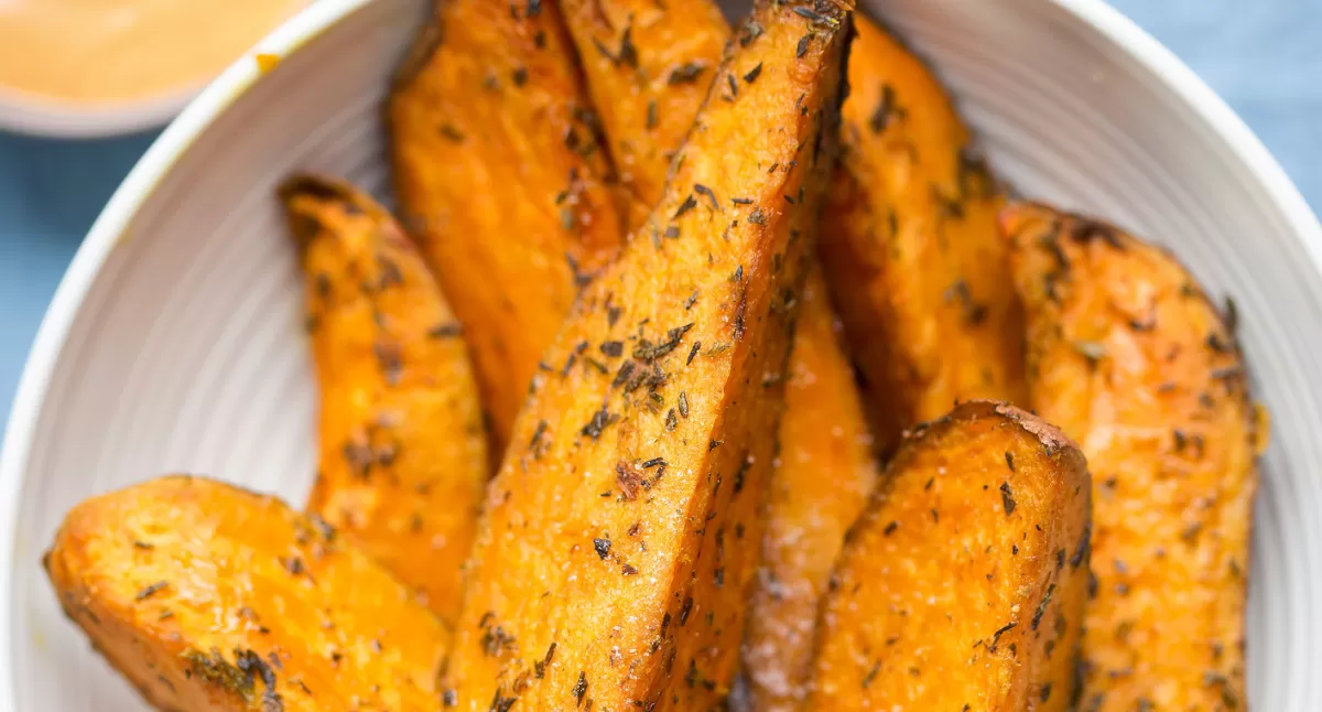 Sweet Potato Wedges with Chipotle Mustard Dipping Sauce