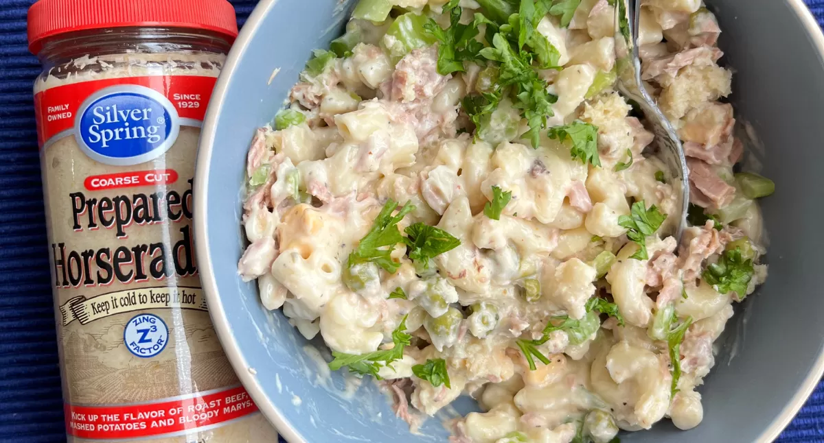 Horseradish Tuna Pasta Salad