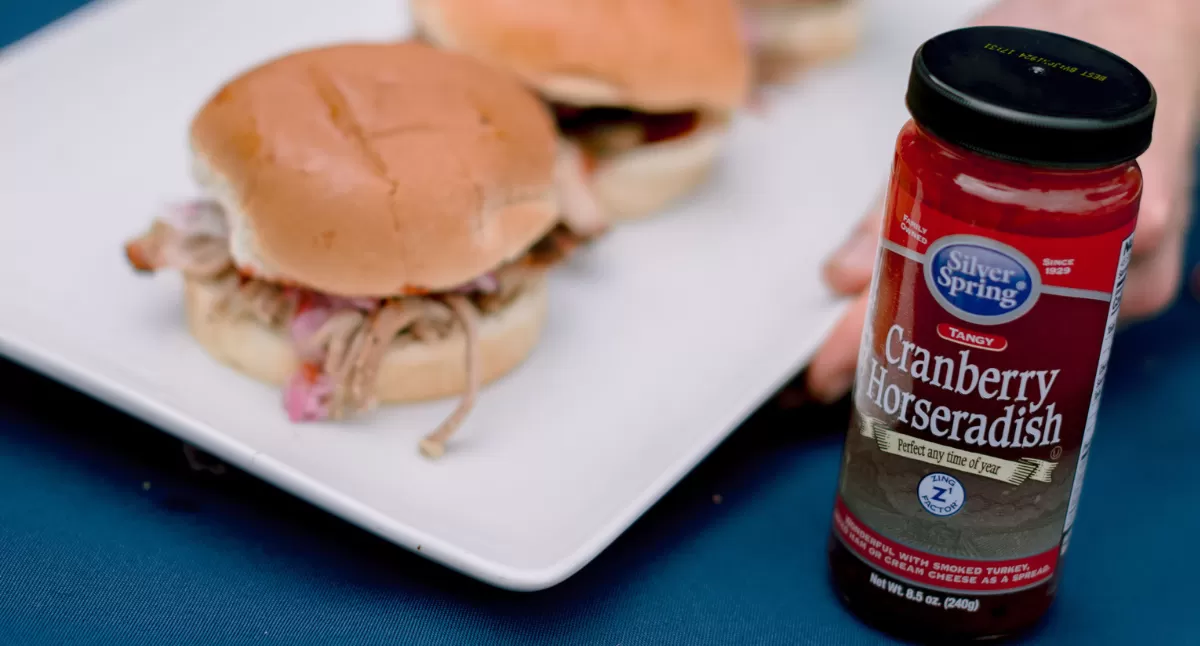 View Cranberry Horseradish Pulled Pork Gallery - Image 1 Cranberry Horseradish Pulled Pork