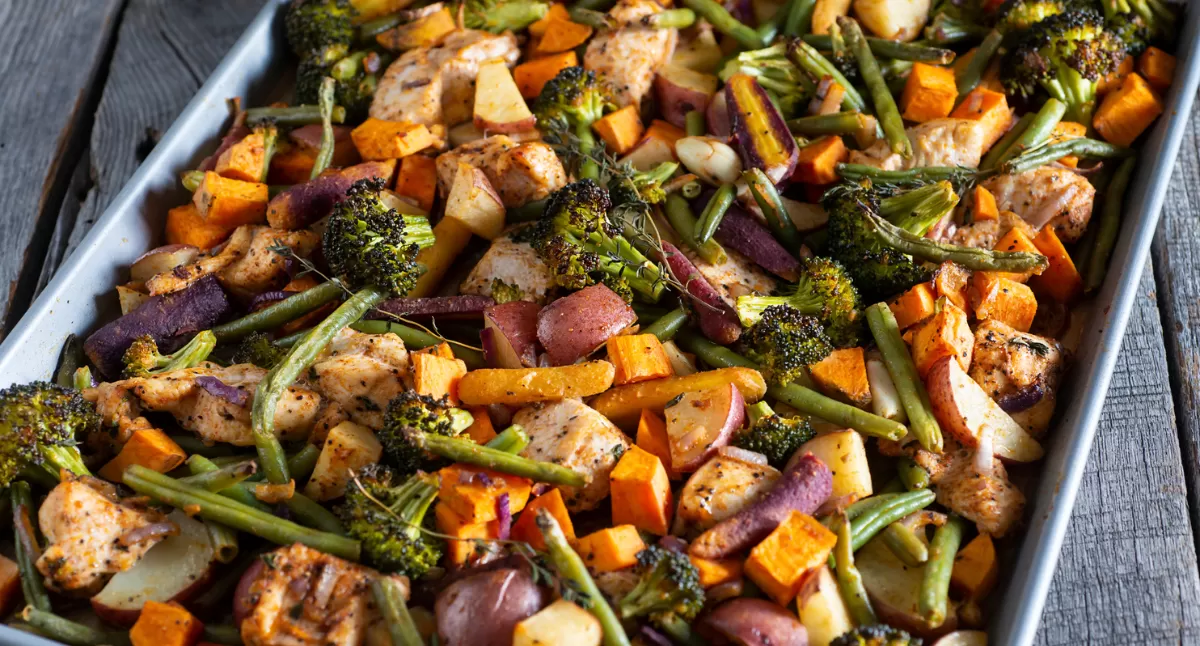 Honey Horseradish Sheet Pan Chicken and Veggies