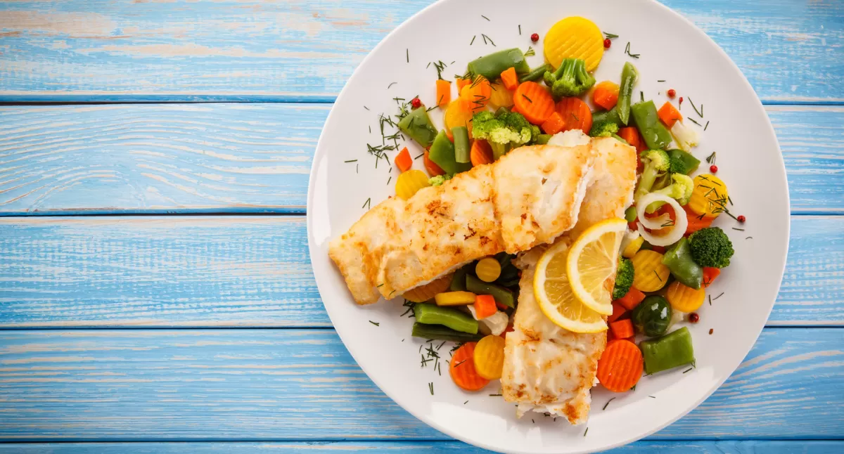 View Horseradish-Crusted Cod Sheet Pan Meal Gallery - Image 1 Horseradish-Crusted Cod Sheet Pan Meal