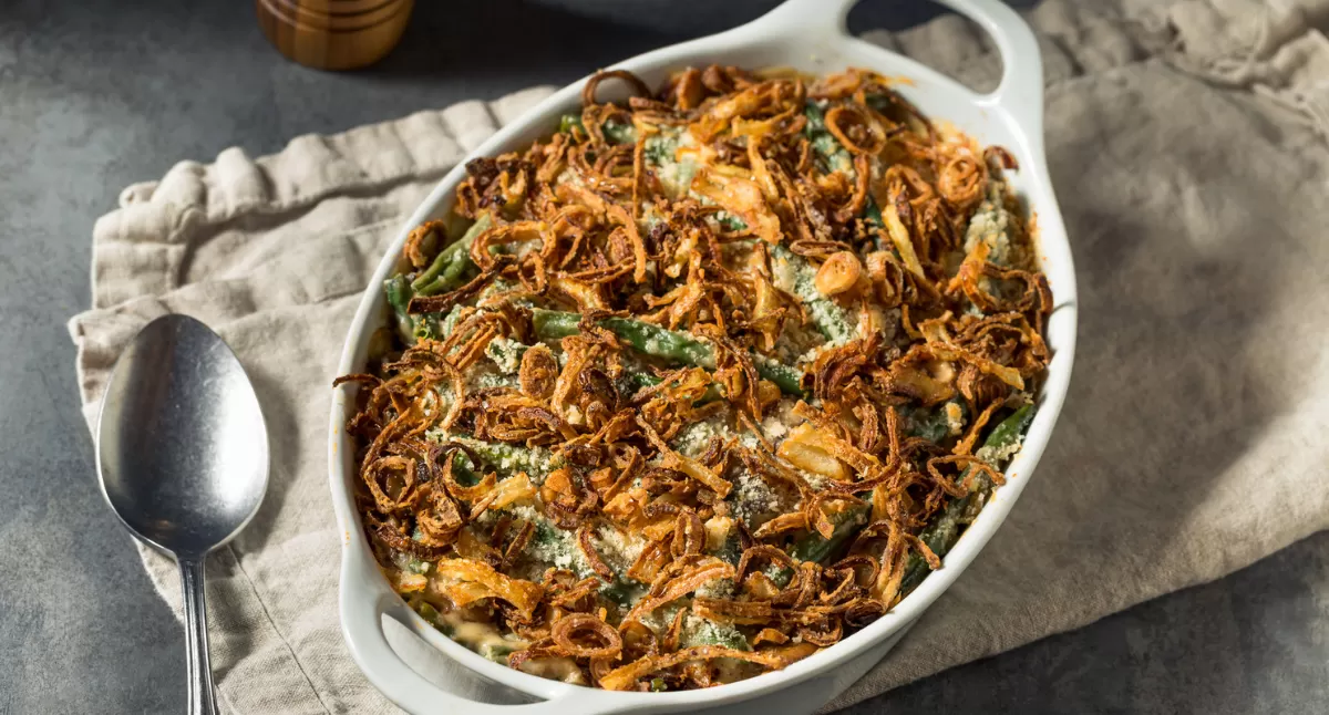 View Zingy Green Bean Casserole Gallery - Image 1 Zingy Green Bean Casserole