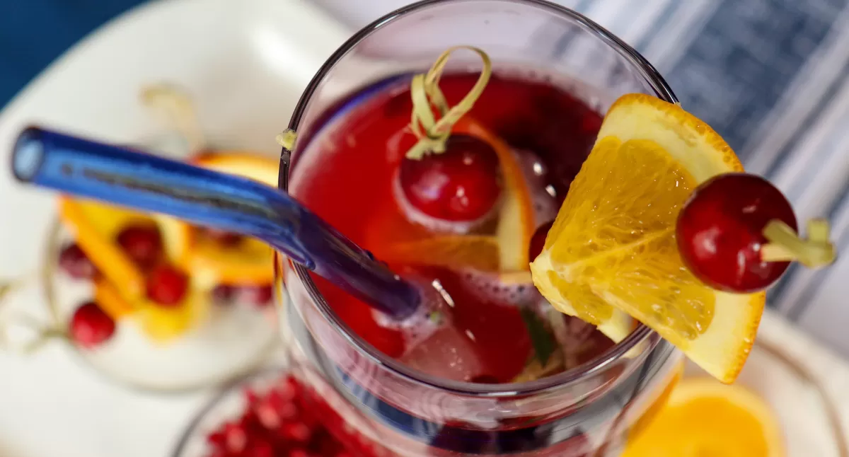 Cranberry Pomegranate Mocktail
