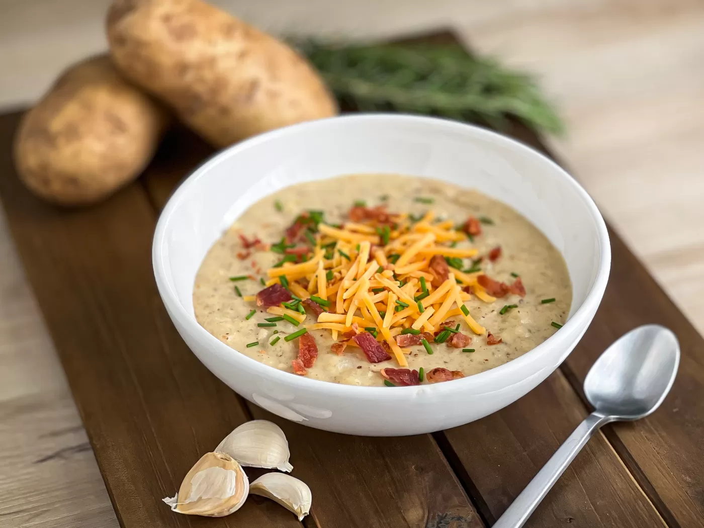 View Loaded Baked Potato Soup Gallery - Image 1 Loaded Baked Potato Soup