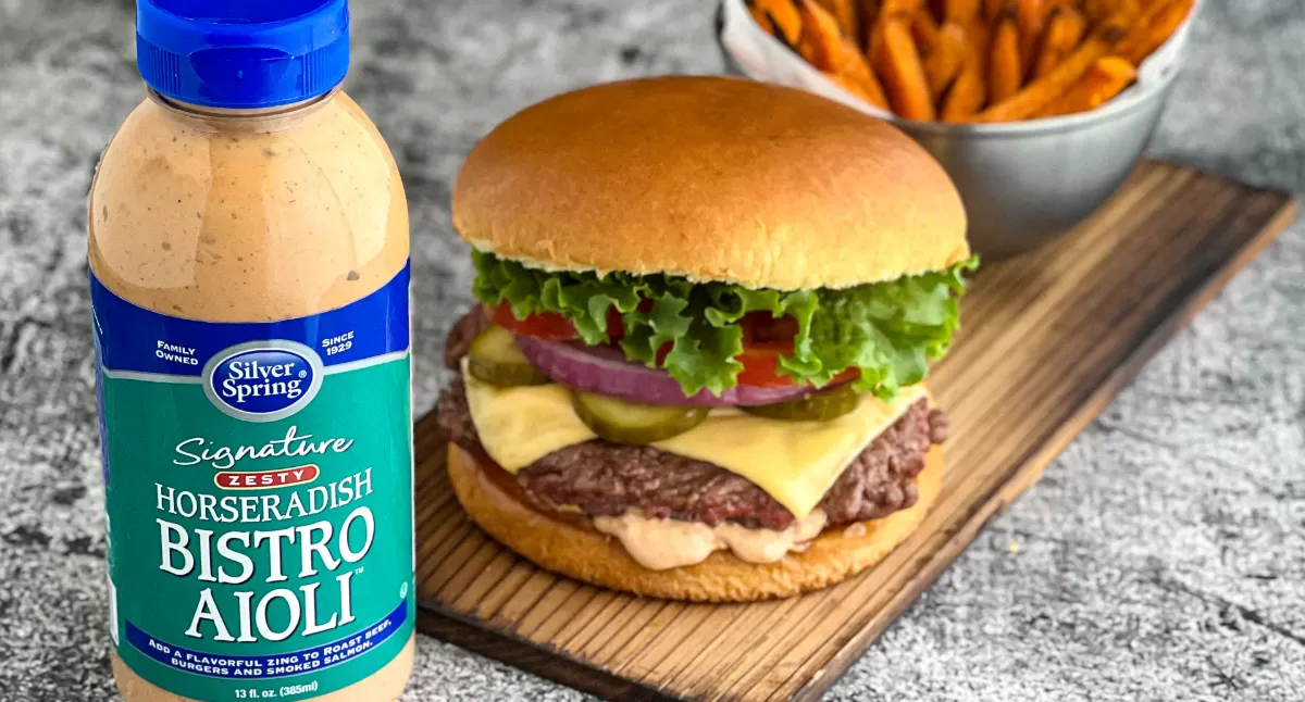 View Smash Burgers with Horseradish Bistro Aioli Gallery - Image 1 Smash Burgers with Horseradish Bistro Aioli
