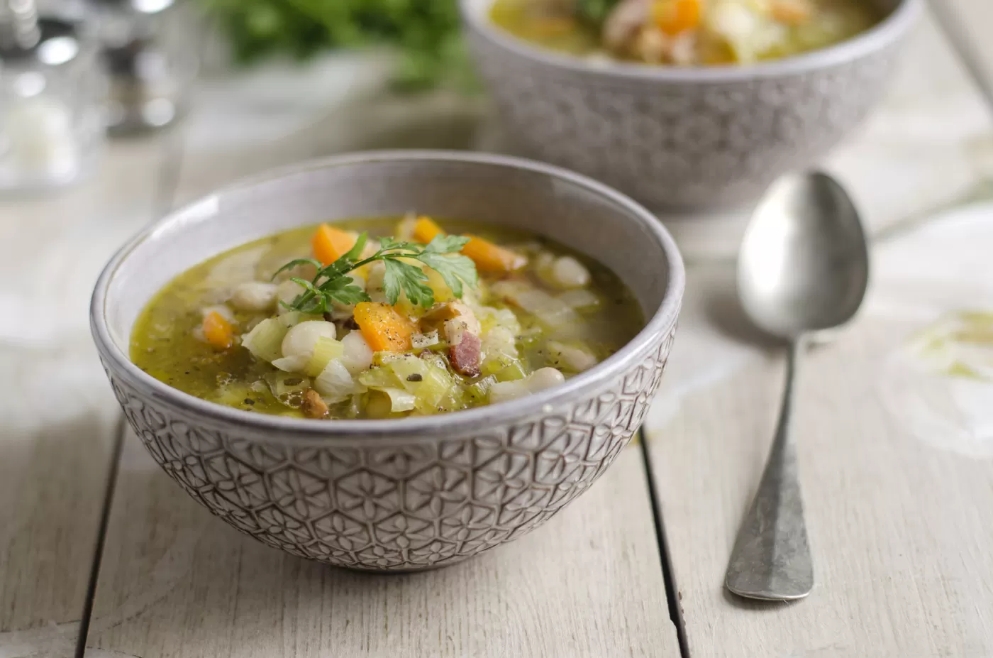 View Vegetable Soup with Beans & Horseradish Gallery - Image 1 Vegetable Soup with Beans & Horseradish