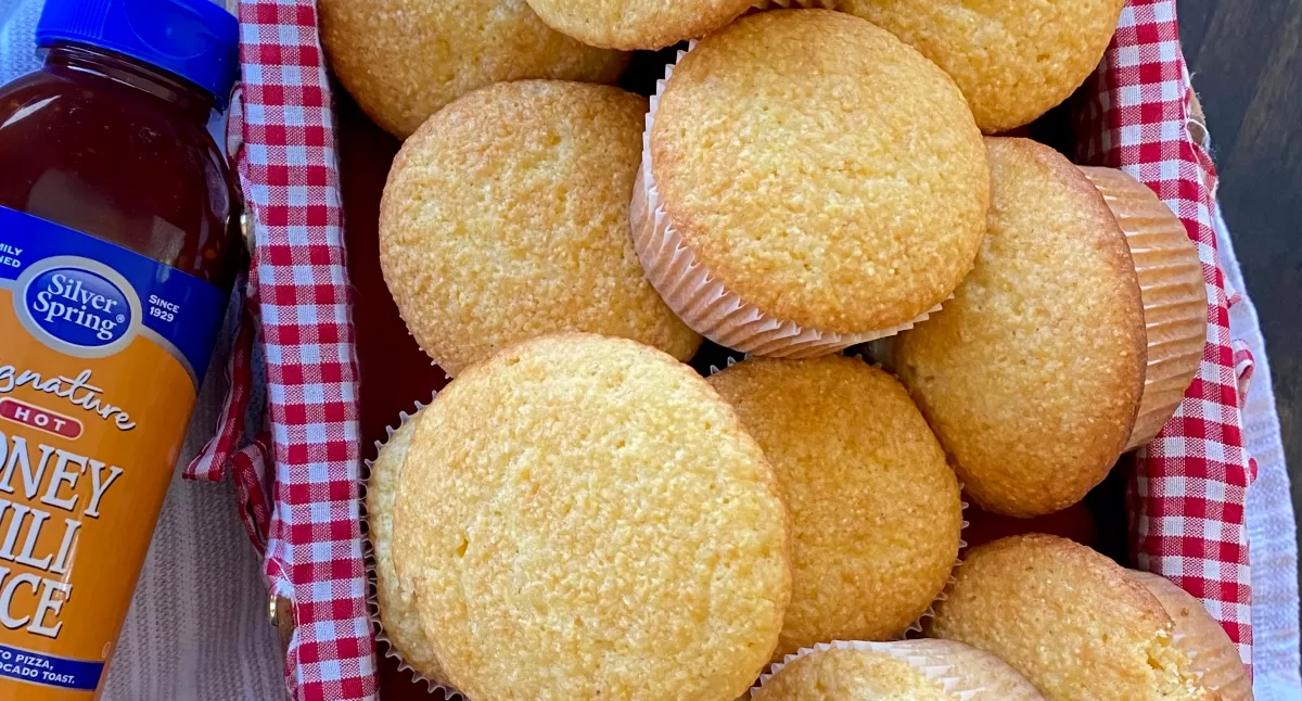 View Hot Honey Cornbread Muffins Gallery - Image 1 Hot Honey Cornbread Muffins
