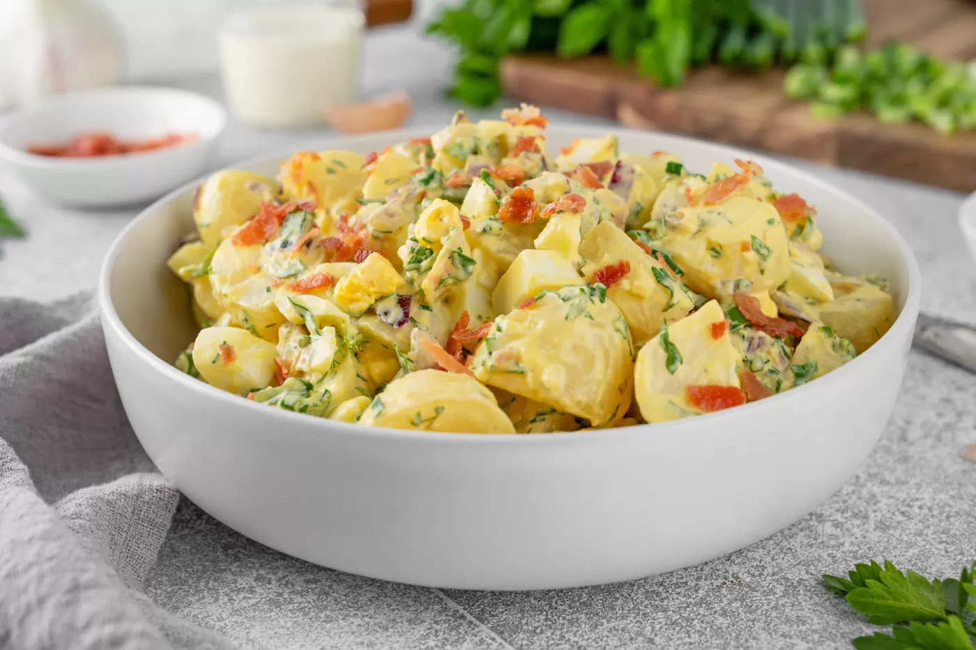 Horseradish Mustard Potato Salad