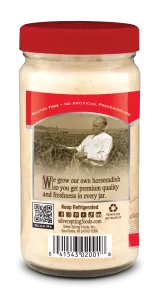 ilver Spring Kosher Prepared Horseradish in an 5 oz jar with red lid